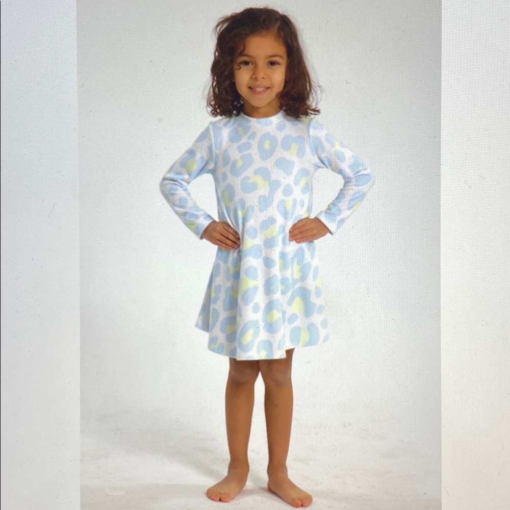 Sol Angeles snow leopard Hacci dress